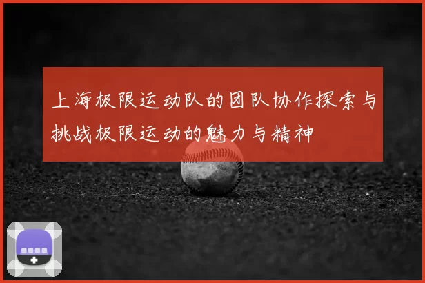 上海极限运动队的团队协作探索与挑战极限运动的魅力与精神
